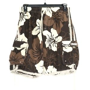 Ron Jon Surf Shop Men's Brown Swimming Trunks